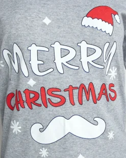 Best Szara świąteczna damska 2-częściowa piżama Piżamy