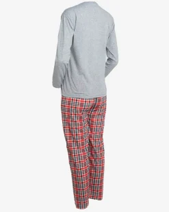 Best Szara świąteczna damska 2-częściowa piżama Piżamy