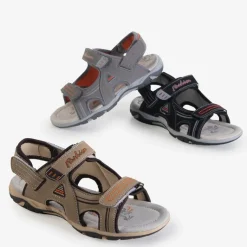 Szare chłopięce sandały na rzepy Monekin Chłopięce