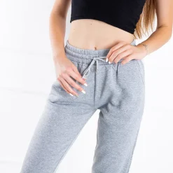 Best Szare damskie spodnie dresowe z lampasami Spodnie Dresowe