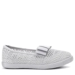 Szare dziewczęce tenisówki typu slip on Tabbi Dziewczęce