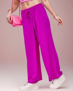 Szerokie spodnie damskie Spodnie Materiałowe