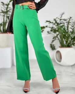 Best Szerokie spodnie damskie materiałowe Spodnie Materiałowe