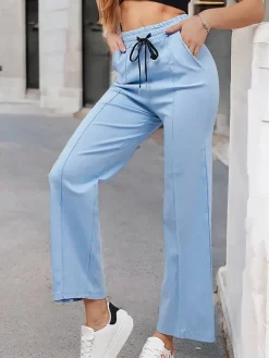 Szerokie spodnie damskie Spodnie Materiałowe