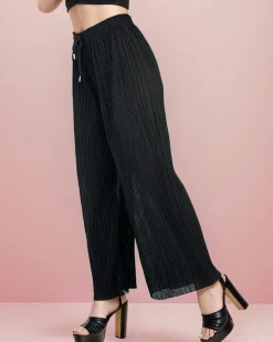 New Szerokie spodnie damskie plisowane Spodnie Materiałowe