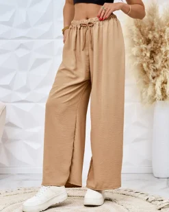 Szerokie spodnie damskie Spodnie Materiałowe