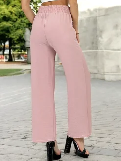Szerokie spodnie damskie Spodnie Materiałowe