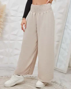 Szerokie spodnie damskie Spodnie Materiałowe