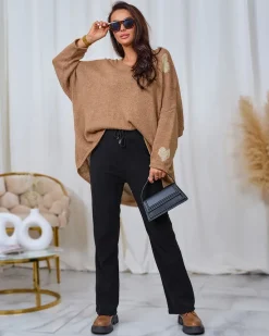 New Sztruksowe damskie spodnie materiałowe w kolorze m Spodnie Materiałowe