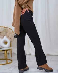 New Sztruksowe damskie spodnie materiałowe w kolorze m Spodnie Materiałowe