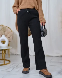 New Sztruksowe damskie spodnie materiałowe w kolorze m Spodnie Materiałowe