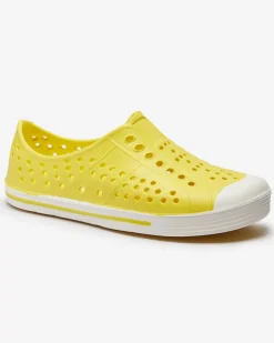 Sale Żółte ażurowe dziecięce gumowe trampki Jiteri Chłopięce|Dziewczęce