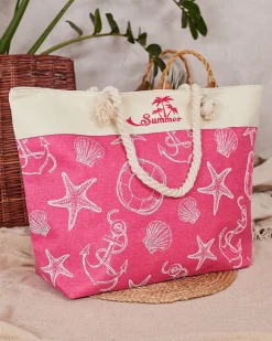 Best Tkaninowa torba w wakacyjny wzór na ramię Damskie Torebki Shoppers