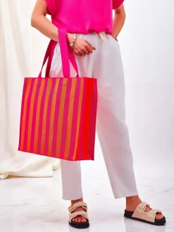 Best Torebka materiałowa Sunset Stripes Damskie Materiałowe