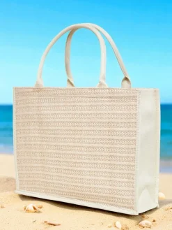 New Torebka materiałowa Paris Milano Damskie Materiałowe