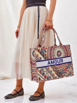 Torebka materiałowa Amour Vibes Damskie Materiałowe