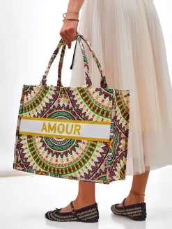 Best Torebka materiałowa Amour Vibes Damskie Materiałowe