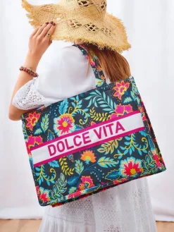 Sale Torebka materiałowa Dolce Vita Mood Damskie Materiałowe