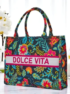 Sale Torebka materiałowa Dolce Vita Mood Damskie Materiałowe