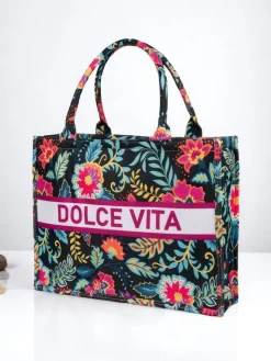 Sale Torebka materiałowa Dolce Vita Mood Damskie Materiałowe