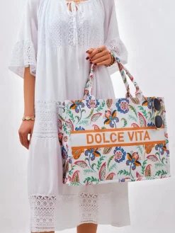 New Torebka materiałowa Dolce Vita Mood Damskie Materiałowe