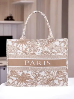 Clearance Torebka materiałowa Paris Garden Damskie Materiałowe