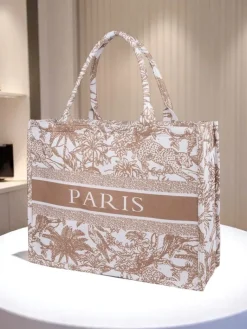 Clearance Torebka materiałowa Paris Garden Damskie Materiałowe