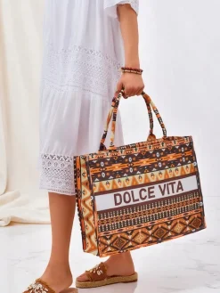New Torebka materiałowa Dolce Vita Mood Damskie Materiałowe