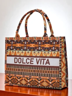 New Torebka materiałowa Dolce Vita Mood Damskie Materiałowe