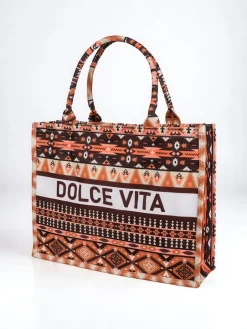 New Torebka materiałowa Dolce Vita Mood Damskie Materiałowe