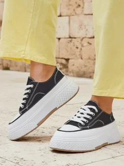 Outlet Trampki damskie na platformie Beemes Ugc|Trampki