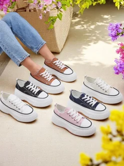 Outlet Trampki damskie na platformie Beemes Ugc|Trampki