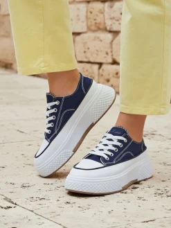 Trampki damskie na platformie Beemes Ugc|Trampki