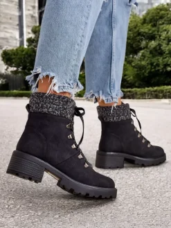 Clearance Trapery damskie Sawoli Trapery|Botki Z Delikatnym Ociepleniem