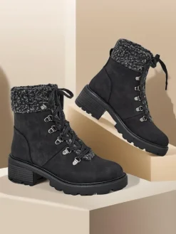 Clearance Trapery damskie Sawoli Trapery|Botki Z Delikatnym Ociepleniem