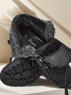 Clearance Trapery damskie Sawoli Trapery|Botki Z Delikatnym Ociepleniem