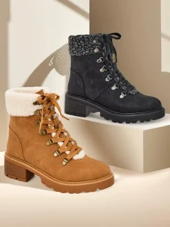 Clearance Trapery damskie Sawoli Trapery|Botki Z Delikatnym Ociepleniem