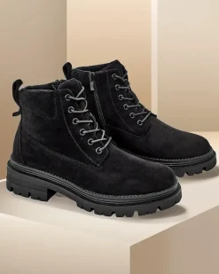 Outlet Trapery damskie Savbery Trapery|Botki Z Delikatnym Ociepleniem