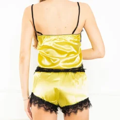 Żółty 2-częściowy komplet piżamowy Piżamy