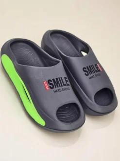 Outlet Uniwersalne gumowe klapki Super Smile Klapki|Klapki Płaskie