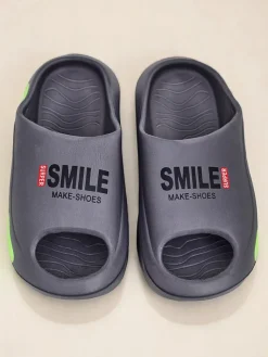 Outlet Uniwersalne gumowe klapki Super Smile Klapki|Klapki Płaskie