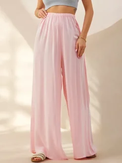 Sale Wiskozowe proste spodnie damskie materiałowe Spodnie Materiałowe