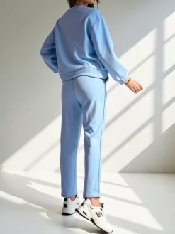 Outlet Wiskozowy damski komplet z printem Damskie Komplety Damskie