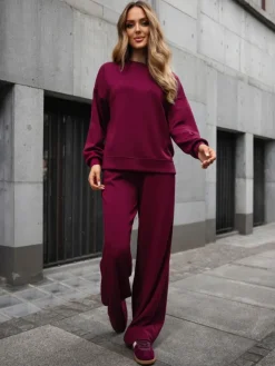 Wiskozowy Damski komplet dresowy FlowFit Damskie Komplety Damskie