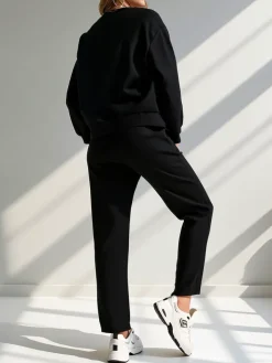 Sale Wiskozowy damski komplet z printem Damskie Komplety Damskie