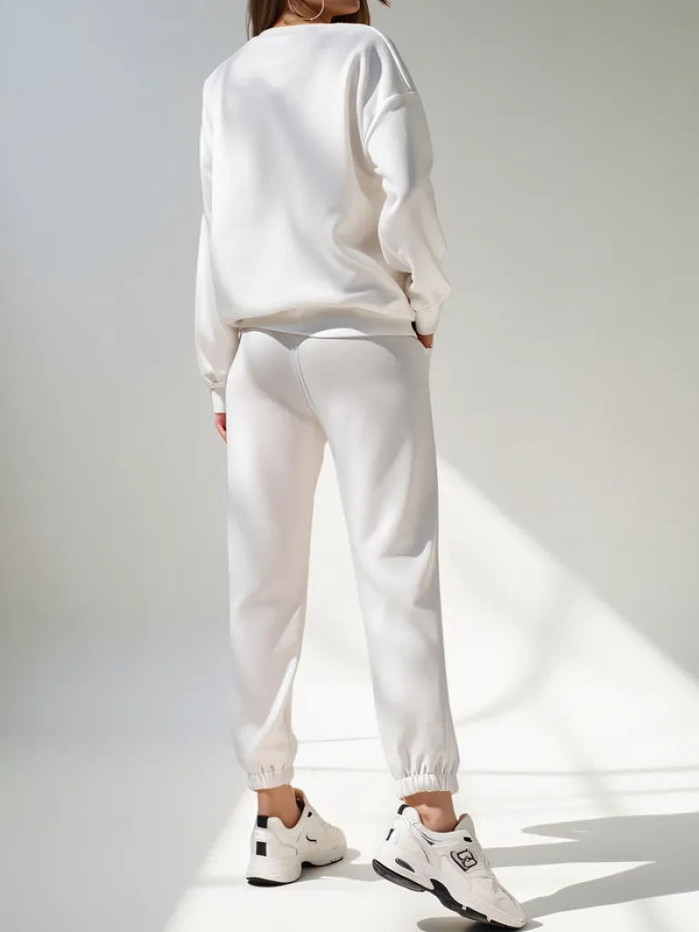 Outlet Wiskozowy damski komplet z kwiatem Damskie Komplety Damskie