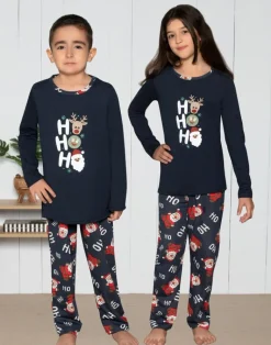 Świąteczna bawełniana dziecięca piżama HO HO HO Piżamy