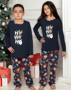 Świąteczna bawełniana dziecięca piżama HO HO HO Piżamy