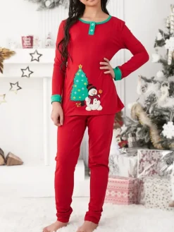 Outlet Świąteczna dziecięca piżama z printem Bielizna|Piżamy