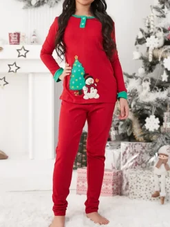 Outlet Świąteczna dziecięca piżama z printem Bielizna|Piżamy